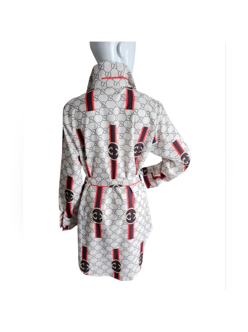FOREVER Print Inspired Long Sleeve Mini Dress Size Large NWT - Picture 3 of 8